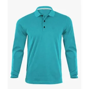 custom corporate polo shirt full sleeve with white background