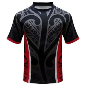 custom rugby uniform sublimation printing with white background