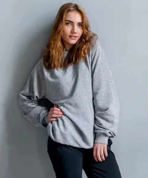 Women Wearing SweatShirt and black trouser
