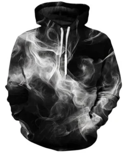 Black Tie Die Wholesale Cotton Hoodie