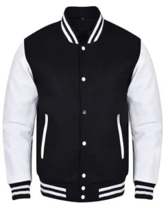 Black and White Letterman Jacket
