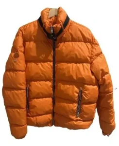 Custom Orange Puffer Jacket