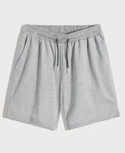 Heather Grey Cotton Fleece Custom Short