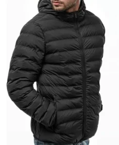 Men Black Puffer Jacket