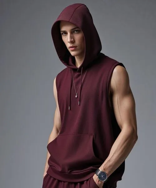 Men Sleeveless Hoodie
