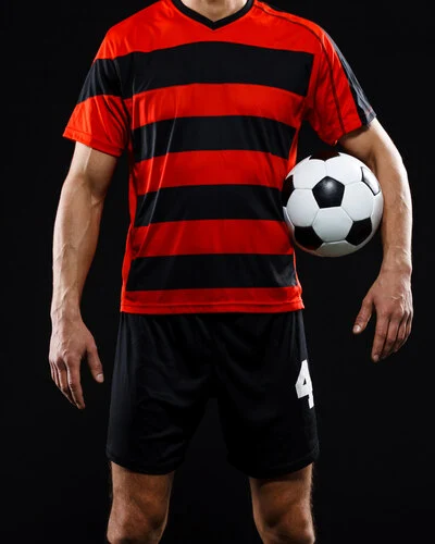 Men Wearing Custom Soccer Uniform Manufactured by Albeeza Apparel