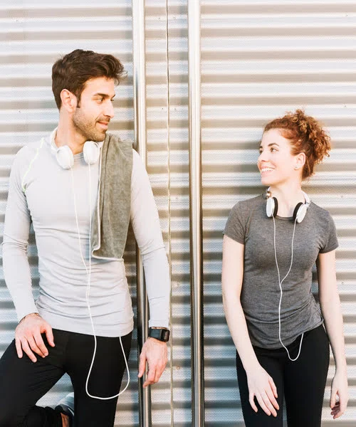 Men and Women Looking Each other in Custom Sports Clothig