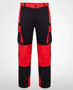 Black and Red Safety Cargo Pant