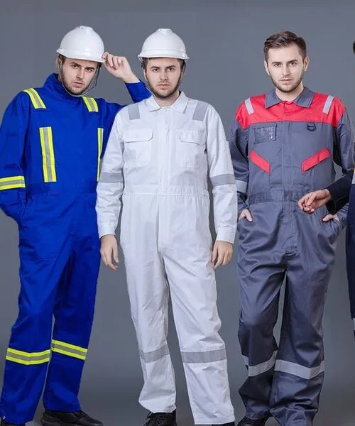 Men Wearing Custom Safety Coveralls