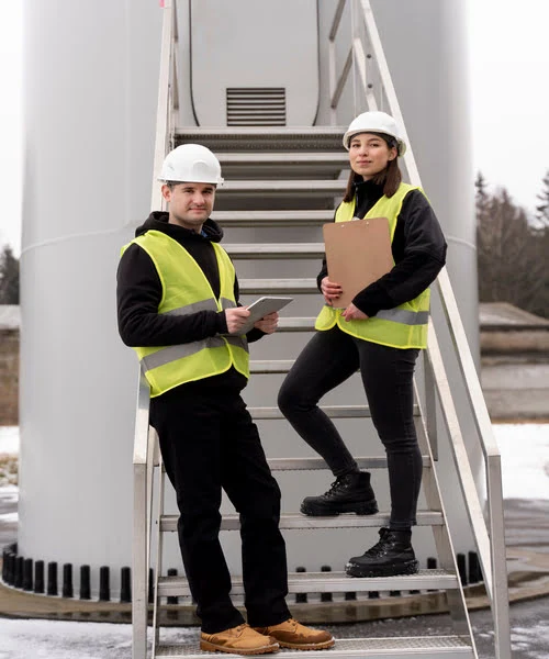 Men and Women Wearing Custom Safety Vest