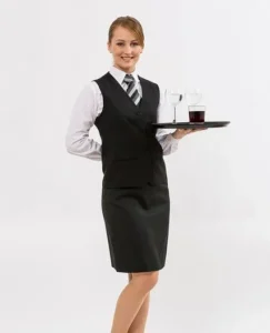 Women Wearing Private Label Restaurant Uniform